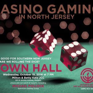Casino Gaming in North Jersey - Town Hall @ Jewish Community Center, Auditorium |  |  | 
