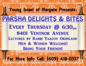 Parsha Delights & Bites @ "Parsha Delights & Bites" | Margate City | New Jersey | United States