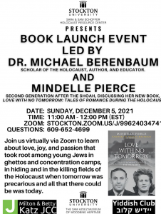 Book Launch Event - Love With No Tomorrow @ Zoom by the Holocaust Resource Center