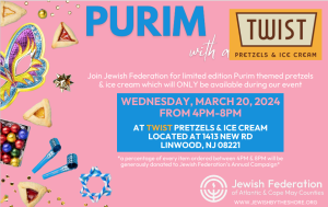 Jewish Federation’s NextGen: Purim with a Twist @ Twist Pretzels & Ice Cream