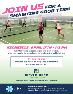 Pickleball Fundraiser for JFS @ Pickle Juice Pickleball Club