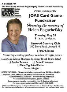 JOAS: Card Game Fundraiser @ Linwood Country Club